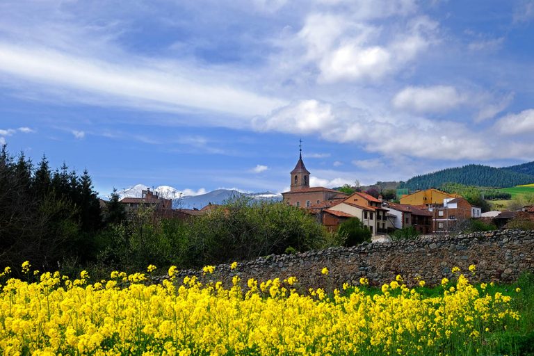 Berceo in Spring, La Rioja, Spain